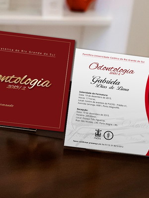 Convites de formatura odontologia