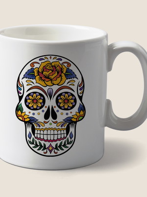 Caneca caveira mexicana
