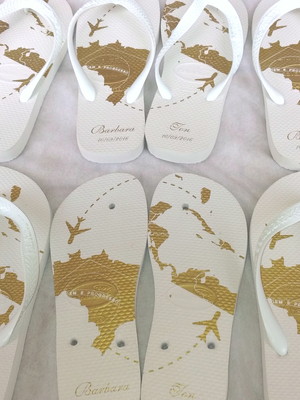 Havaianas top personalizadas para casamento