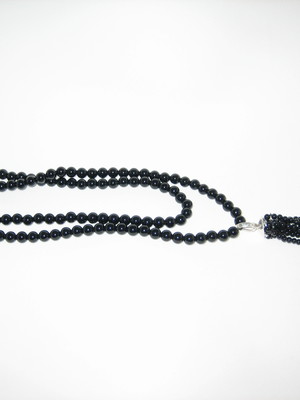 Colar em ônix com tassel onix