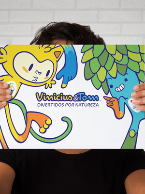 Quadro vinícius e tom / rio 2016