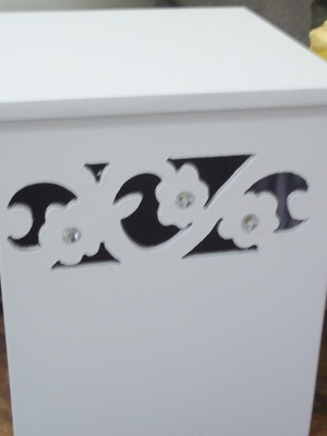 Caixa mdf arabesco floral porta treco