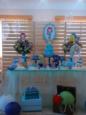 Decoração pequena sereia locação