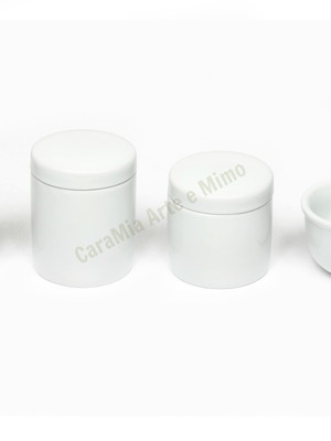 Kit higiene bebê porcelana branca - 4 peças