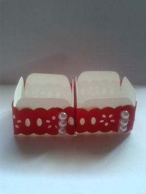 Forminhas de doces com perolas