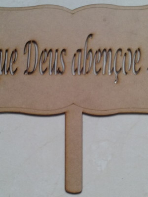 Placas para casamento em mdf cru