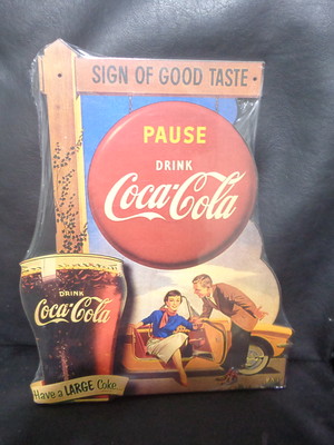 Placa decorativa coca cola
