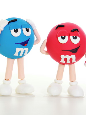 Personagens m&ms locação