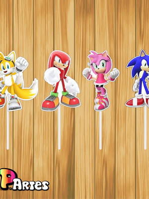 Topper para docinho sonic