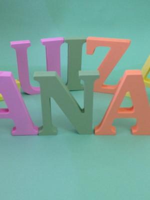 Letras em madeira mdf