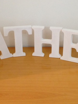 Letras em madeira mdf
