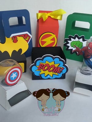 Arquivo de corte kit festa heróis