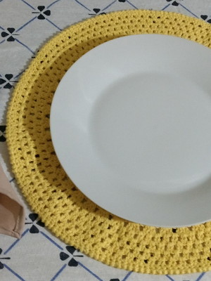 Sousplat em crochê