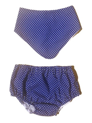Tapa fralda/ cuequinha + babador bandana