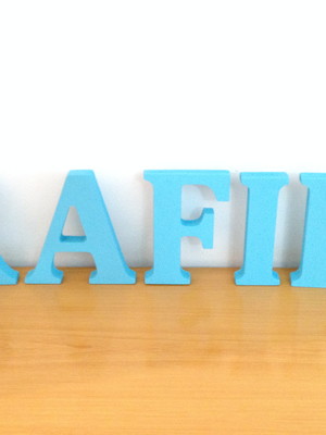 Letras em madeira mdf