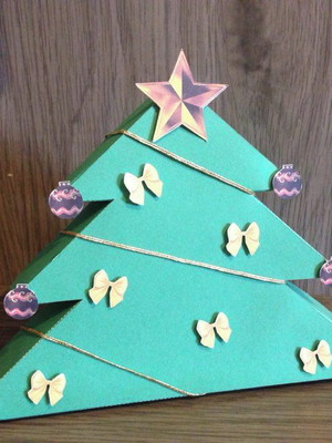 Caixa árvore de natal - arquivo de corte