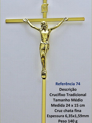 Crucifixo parede tradicional ref 74