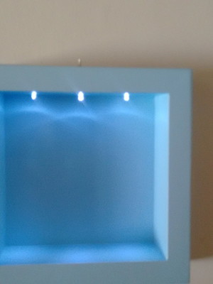 Nicho m azul com led