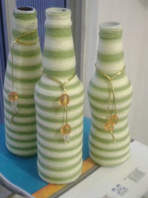 Garrafas decoradas para festas