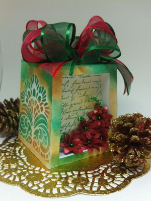 Caixa mini panetone - arquivo de corte