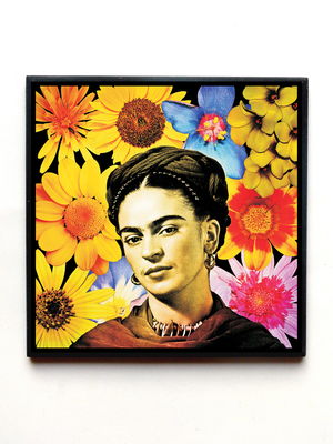 Quadro frida kahlo (girassol)