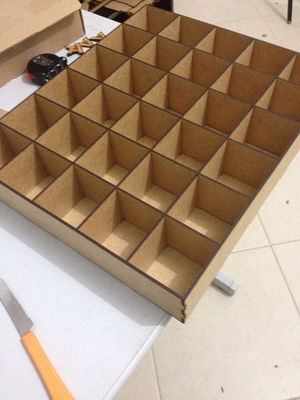 Caixa mdf com divisórias 33x44x6,5