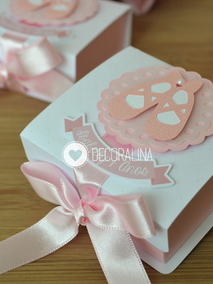 Lembrancinha bailarina caixinha bailarina luxo rosa