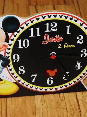 Relógio mickey mdf