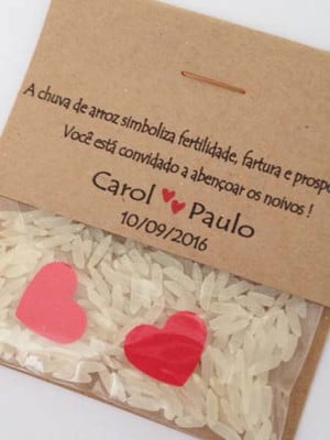 Mini chuva de arroz 30un