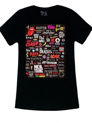 Camiseta bandas de rock