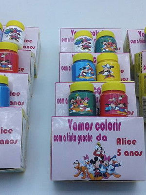 Caixas de tinta guache personalizada