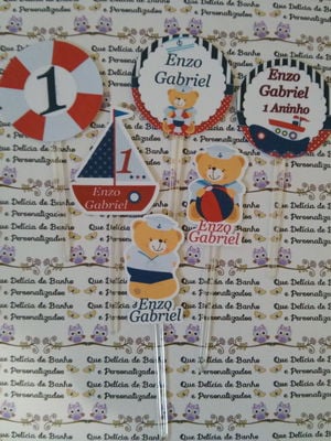 Topper urso marinhiro