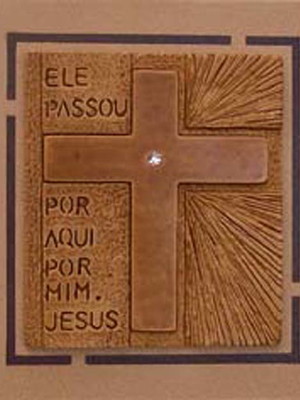 Quadro mensagem cruz