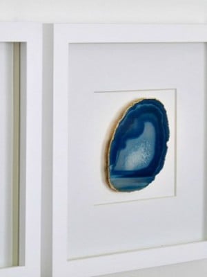 Quadro para decoração com pedra ágata