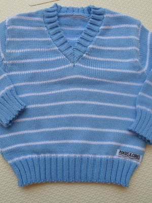 Blusa gola v baby in blue