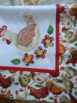 Toalha de mesa galinha