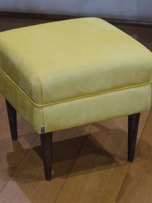 Puff / pufe palito - amarelo - retro