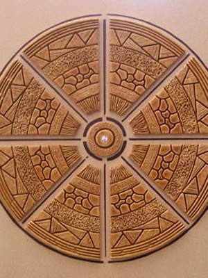 Quadro circulo abstrato