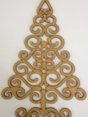 Enfeite de porta arvore mdf 25cm