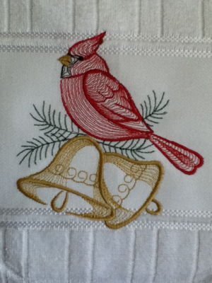Toalha lavabo natal