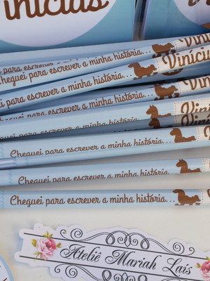 Lápis com laço cavalinho (40 un)