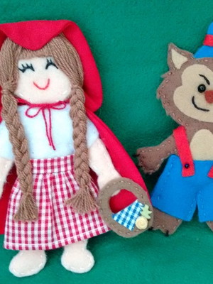 Chapeuzinho vermelho e lobo mau