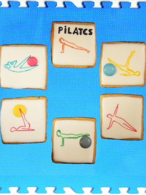 Kit biscoito decorado pilates fitness