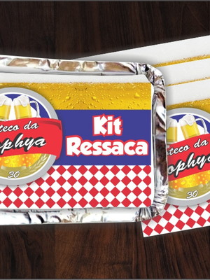 Adesivo para tampa marmitinha boteco