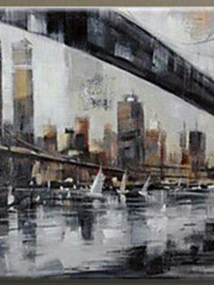 Quadro abstrato cidades
