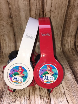 Pequena sereia fone personalizado