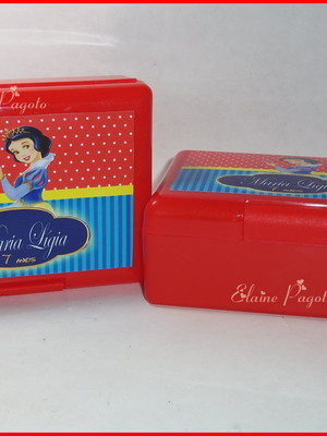 Lancheira/caixa box branca de neve