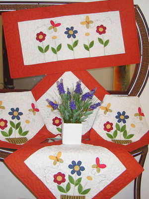Conjunto cozinha  flores do meu jardim