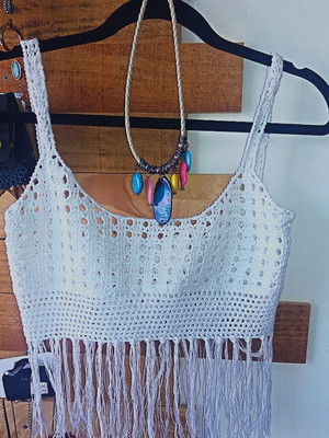 Cropped crochê