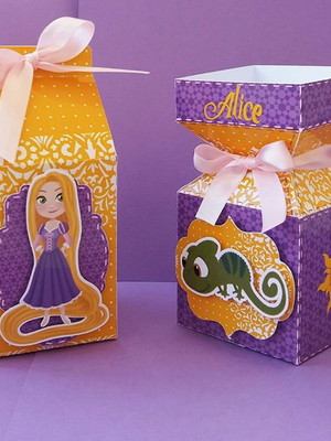 Caixa milk ou caixa bala rapunzel